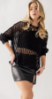 Black Crochet Sweater Cheap