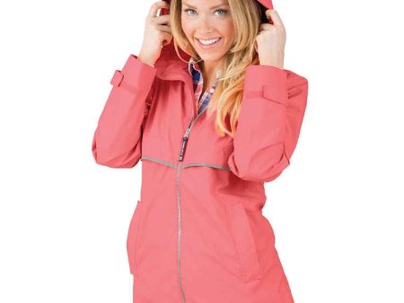 Women’s Coral Raincoat Fashion