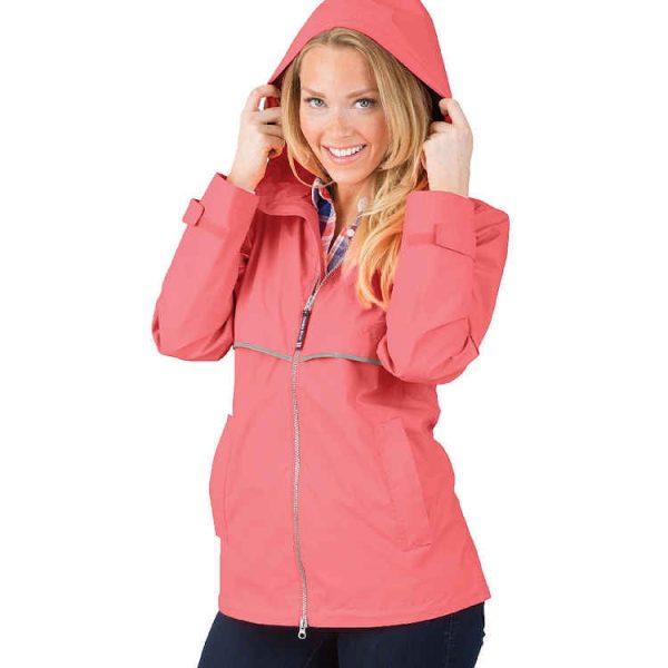 Women’s Coral Raincoat Fashion