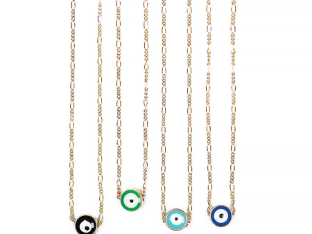 Bloom Jewelry Evil Eye Figaro Necklaces Online Hot Sale