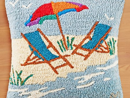 Chandler 4 Corners 18  Hooked Pillow, Beach Chairs Online Sale