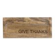 Give Thanks Mango Wood Board on Sale