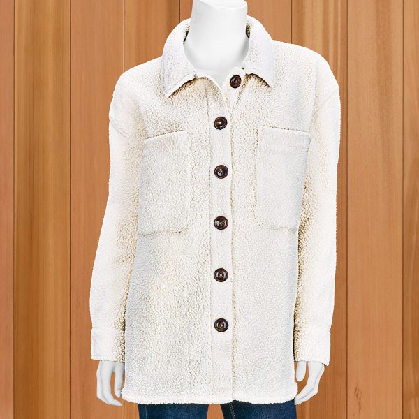 Shiraleah  Get Loud  Sherpa Shirt Jacket Sale