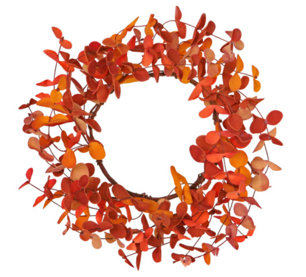 6  Orange Eucalyptus Wreath Online now