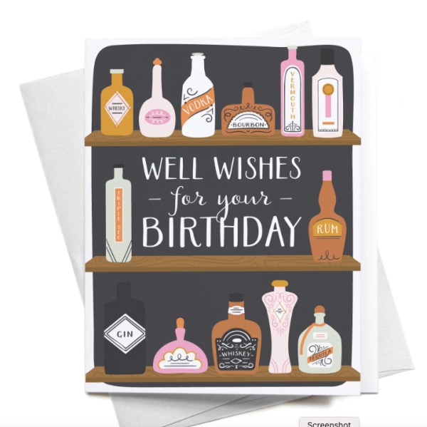 Well Wishes Bar Birthday Card Online Hot Sale