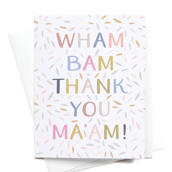 Wham Bam Greeting Card Sale