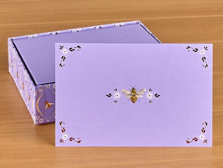 Blank Note Card Set, Florentine Bee Supply