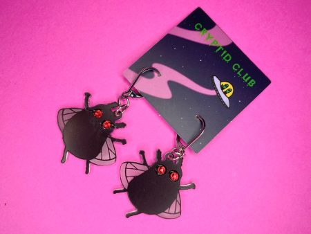 Cryptid Club Moth Man Earrings - Dangley! For Cheap