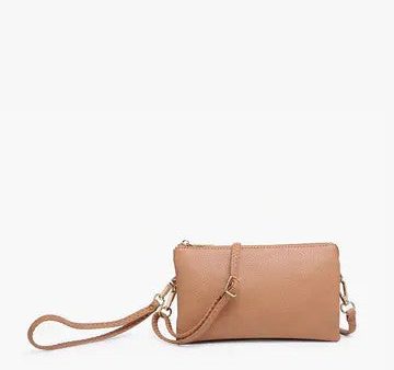 Camel Riley Compartment Crossbody Wristlet Online Hot Sale