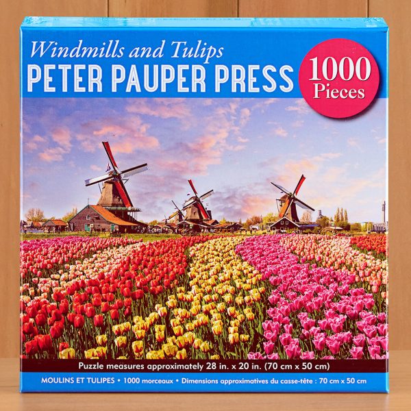 1,000 Piece Jigsaw Puzzle, Windmills and Tulips Online Hot Sale