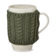 Warm Wishes Sweater Mug Sage Hot on Sale