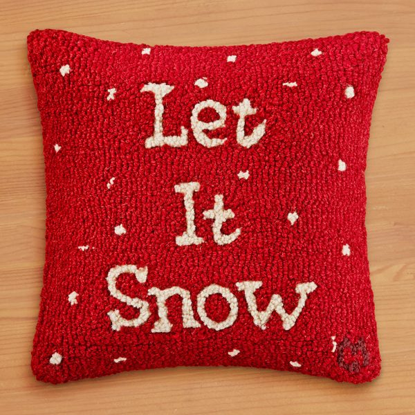 Chandler 4 Corners 14  Hooked Pillow,  Let It Snow  Supply