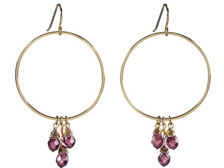 Dangle Hoops Violet Online now