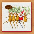 Caspari Paper Napkins, Santa s Kickettes on Sale