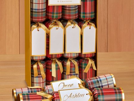 Caspari Party Crackers - Stewart Tartan Plaid on Sale