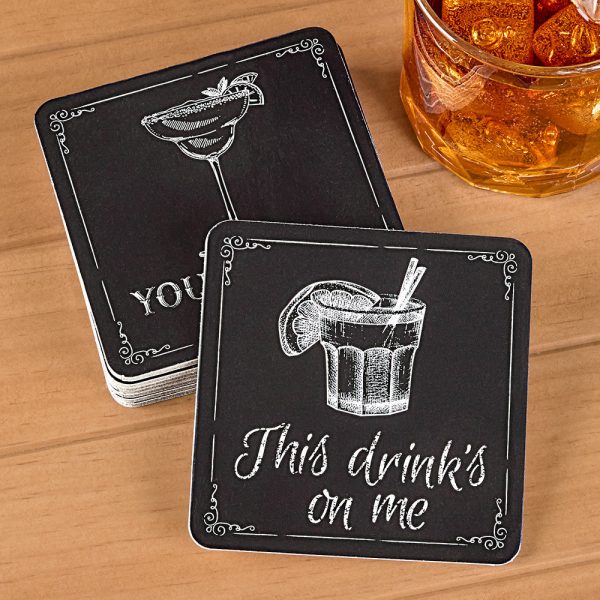 Cocktail Party Coasters, Set of 8 Online