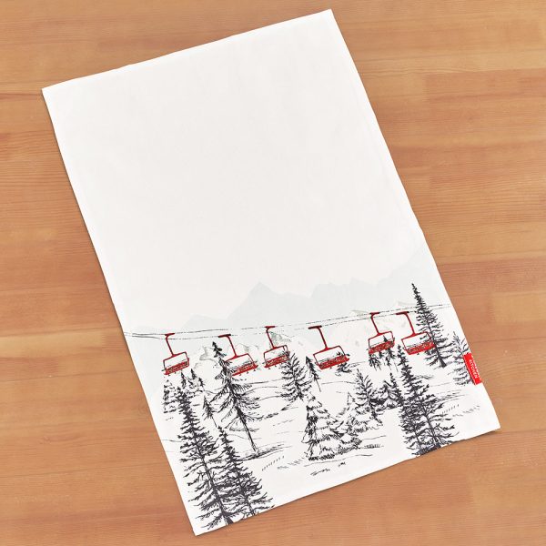 Stonewall Kitchen Tea Towel, Ski Lift Cheap