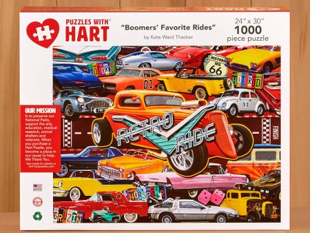 1,000 Piece Jigsaw Puzzle, Boomers  Favorite Rides Supply