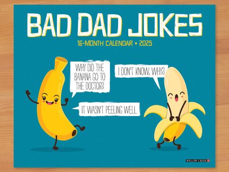 2025 Wall Calendar, Bad Dad Jokes For Sale