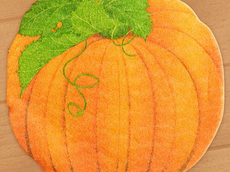 Caspari Paper Linen Napkins, Pumpkin For Discount