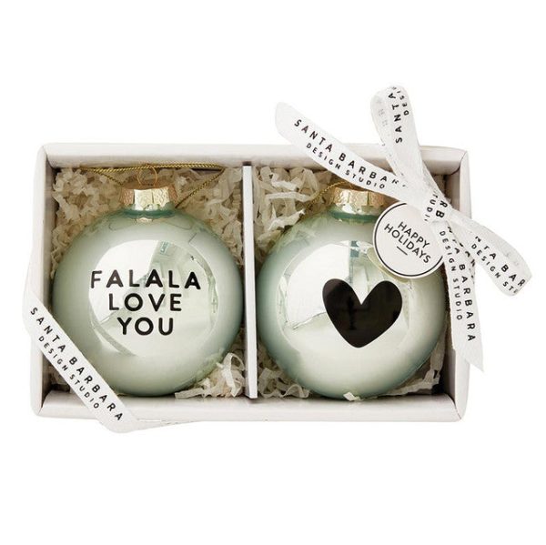 Glass Ornament SetFalala Love You Supply