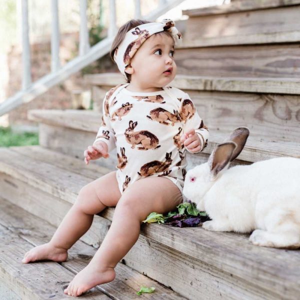 3-6 Month Bamboo Long Sleeve Onesies Hot on Sale