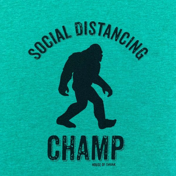 New! Social Distancing Champ Graphic T-Shirt Hot on Sale