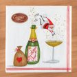 Caspari Paper Napkins, Santa Splash Hot on Sale