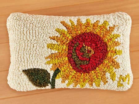 Chandler 4 Corners 12  x 8  Hooked Pillow, Sunflower Sale