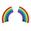 XL Rainbow Earrings Hot on Sale