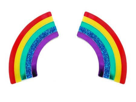 XL Rainbow Earrings Hot on Sale