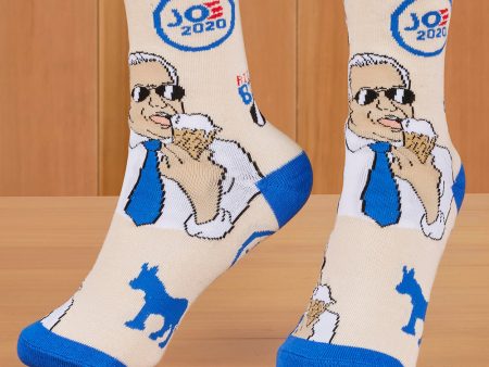 Women s and Men s Political Crew Socks, Biden My Time For Discount