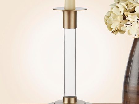 Caspari Resin & Brass Taper Candleholder Online Sale