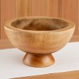 Alpina Suar Wood Footed Bowl For Sale