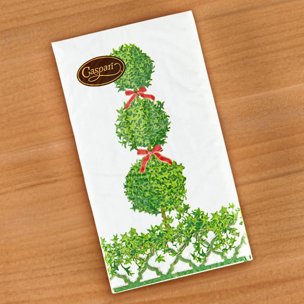 Caspari Paper Napkins, Topiaries Online Sale