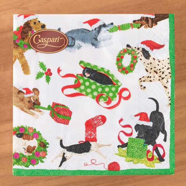 Caspari Paper Napkins, Christmas Mischief on Sale