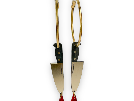 Bloody Hell! Knife Hoops in Gold *Limited Edition* (last chance!) Hot on Sale