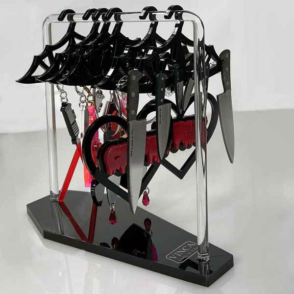 Hang in There! Adorable Dresser-Top Earring Organizer - Just Batty Hanger Style with Coffin base Online Hot Sale