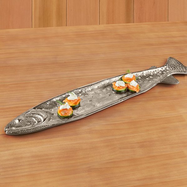 Aluminum Fish Serving Tray Fashion