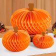 Hester & Cook Honeycomb Paper Party Decorations, Pumpkins Sale