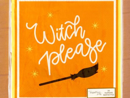 Sophistiplate Candy Corn Cutie Halloween Napkins, Witch Please Online Hot Sale