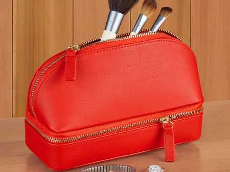 Brouk & Co  Abby  Vegan Leather Cosmetic Jewelry Travel Organizer For Sale