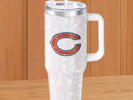 Chicago Bears Big Bling Stainless Steel Tumbler For Sale