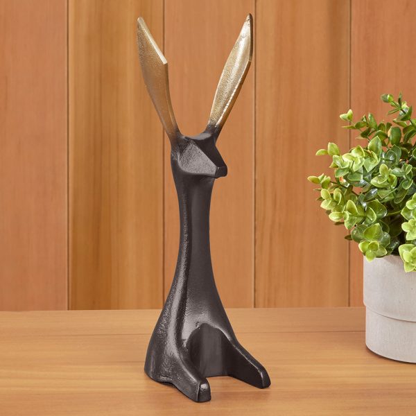 Bronze Jackrabbit Figurine Supply