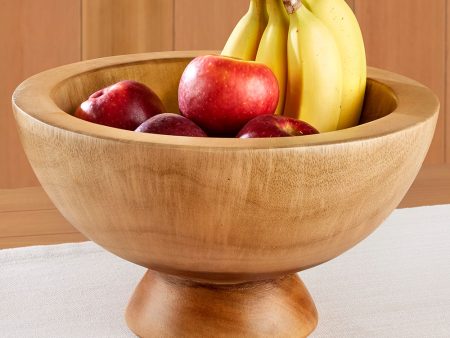 Alpina Suar Wood Footed Bowl For Sale