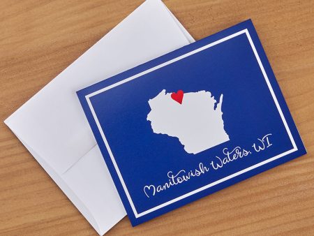 Wisconsin State Heart Note Card Set Online Hot Sale