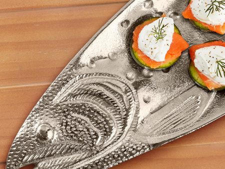 Aluminum Fish Serving Tray Fashion