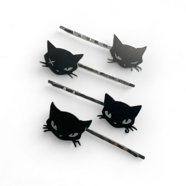 Last Chance! Emily The Strange® Cat Posse Bobby Pins Set of 4 Sale