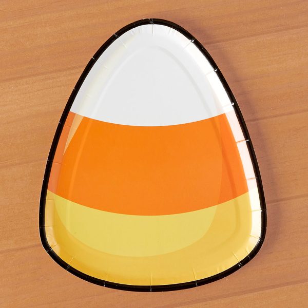 Sophistiplate Candy Corn Cutie Halloween Salad Plates, Candy Corn Discount