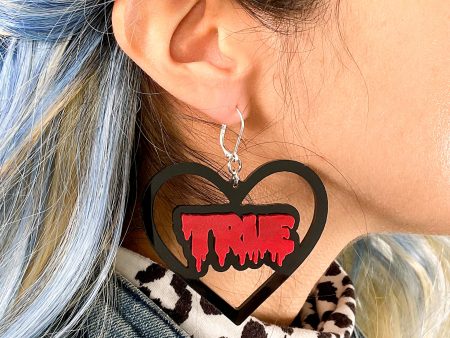 Last Chance! True Love (It s True Crime) Door Knocker Earrings Supply